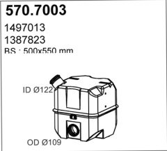 ASSO 570.7003 — Глушитель средний и задний