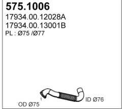 ASSO 575.1006 — Выхлопная труба