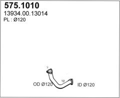 ASSO 575.1010 — Выхлопная труба