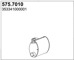 ASSO 575.7010 — Глушитель средний и задний