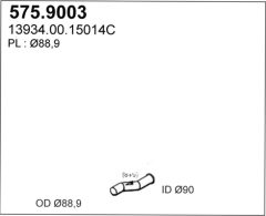 ASSO 575.9003 — Выхлопная труба