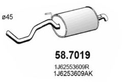 ASSO 58.7019 — Tobă de eșapament finală