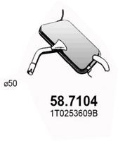 ASSO 58.7104 — Задний глушитель