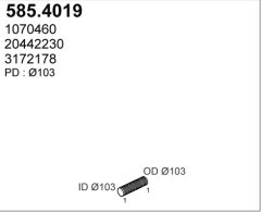 ASSO 585.4019 — Гофра глушителя
