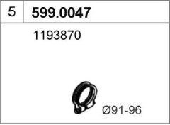 ASSO 599.0047 — Комплект крепежа глушителя