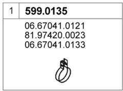 ASSO 599.0135 — Set de montaj pentru tobă