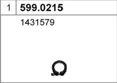 ASSO 599.0215 — Комплект крепежа глушителя