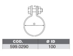 ASSO 599.0290 — Комплект крепежа глушителя