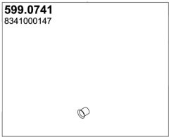 ASSO 599.0741 — Комплект крепежа глушителя