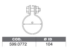 ASSO 599.0772 — Комплект крепежа глушителя