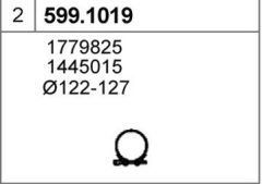 ASSO 599.1019 — Комплект крепежа глушителя