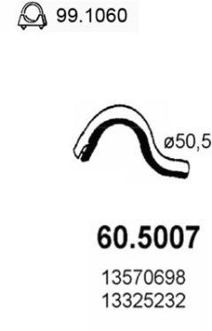 ASSO 60.5007 — Выхлопная труба