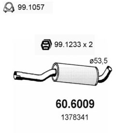 ASSO 60.6009 — Средний глушитель