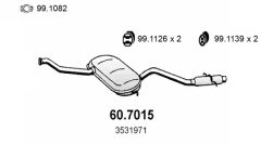 ASSO 60.7015 — Задний глушитель