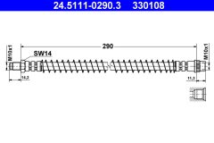 ATE 24.5111-0290.3 — Тормозной шланг