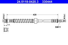 ATE 24.5118-0420.3 — Тормозной шланг