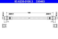 ATE 83.6235-0100.3 — Тормозной шланг