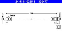 ATE 24.5111-0235.3 — Тормозной шланг