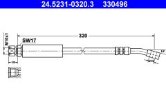ATE 24.5231-0320.3 — Тормозной шланг