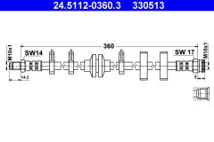 ATE 24.5112-0360.3 — Тормозной шланг