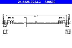 ATE 24.5228-0223.3 — Тормозной шланг