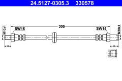 ATE 24.5127-0305.3 — Тормозной шланг