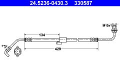 ATE 24.5236-0430.3 — Furtun de frână
