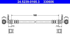 ATE 24.5239-0165.3 — Тормозной шланг