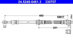 ATE 24.5248-0461.3 — Тормозной шланг
