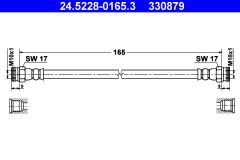 ATE 24.5228-0165.3 — Тормозной шланг