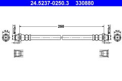ATE 24.5237-0250.3 — Тормозной шланг