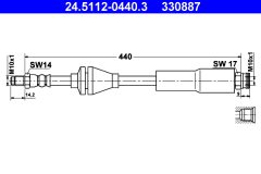 ATE 24.5112-0440.3 — Тормозной шланг