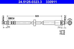 ATE 24.5125-0323.3 — Тормозной шланг