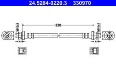 ATE 24.5284-0220.3 — Тормозной шланг