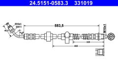 ATE 24.5151-0583.3 — Тормозной шланг