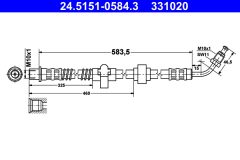 ATE 24.5151-0584.3 — Тормозной шланг