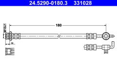 ATE 24.5290-0180.3 — Тормозной шланг