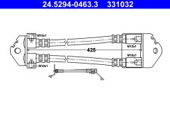 ATE 24.5294-0463.3 — Furtun de frână