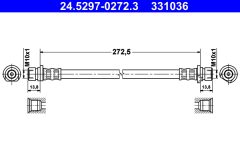 ATE 24.5297-0272.3 — Furtun de frână