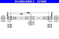 ATE 24.5284-0400.3 — Furtun de frână