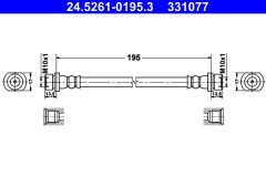 ATE 24.5261-0195.3 — Furtun de frână