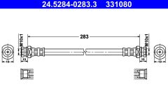 ATE 24.5284-0283.3 — Furtun de frână