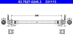 ATE 83.7827-0245.3 — Тормозной шланг