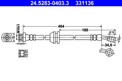 ATE 24.5283-0403.3 — Тормозной шланг
