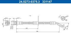 ATE 24.5273-0375.3 — Тормозной шланг