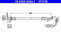 ATE 24.5265-0264.3 — Тормозной шланг