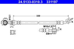 ATE 24.5133-0310.3 — Тормозной шланг