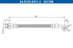 ATE 24.5133-0311.3 — Тормозной шланг