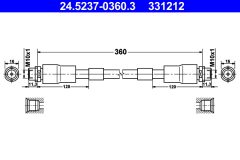 ATE 24.5237-0360.3 — Тормозной шланг