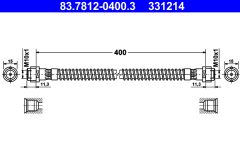 ATE 83.7812-0400.3 — Тормозной шланг